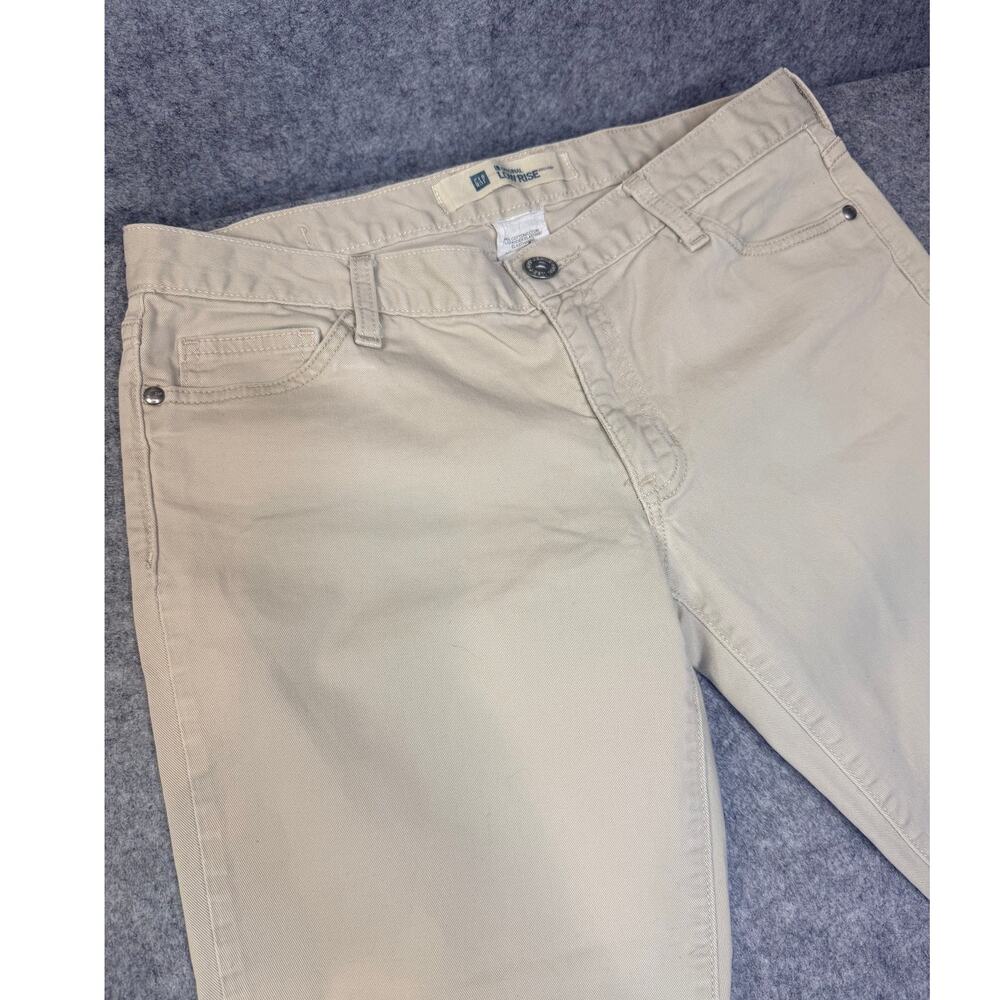 Vintage Gap Original Low Rise Capri Pants Women's 8 Khaki Stretch Y2K